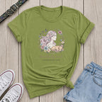 Fetchkind kiwi beautifully loved every paw leaves a mark labrador floral butterfly tshirt
