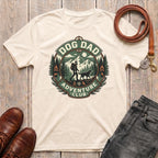 Fetchkind Dog Dad Adventure Club t-shirt in natural soft everyday outdoor dog dad tee for UK walkers