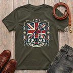 Fetchkind Dog Dad Loyal Proud Protective tee in military green British dog dad gift for pet owners UK