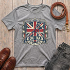 Fetchkind Dog Dad Loyal Proud Protective t-shirt in sport grey comfortable British dog dad gift tee