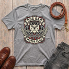 Fetchkind Dog Dad Motor Club t-shirt in sport grey comfortable biker dog dad gift tee for men