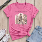 Fetchkind azalea pink dog mum society soft life stylish afghan hound tee gift UK