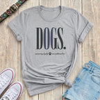 Fetchkind sport grey dogs unwavering loyalty unconditional love editorial serif tshirt UK