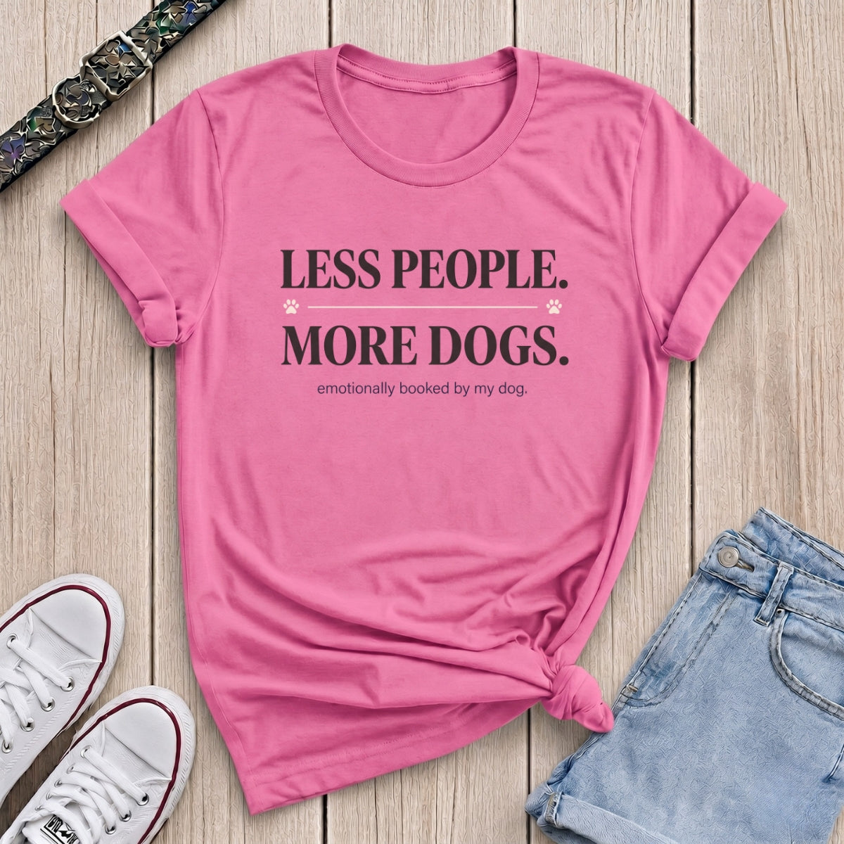 Fetchkind azalea less people more dogs emotionally booked funny dog lover tee gift UK