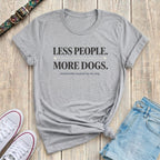 Fetchkind sport grey less people more dogs emotionally booked serif dog lover tshirt UK