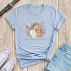 Fetchkind light blue wild souls loyal hearts golden retriever boho celestial tshirt UK